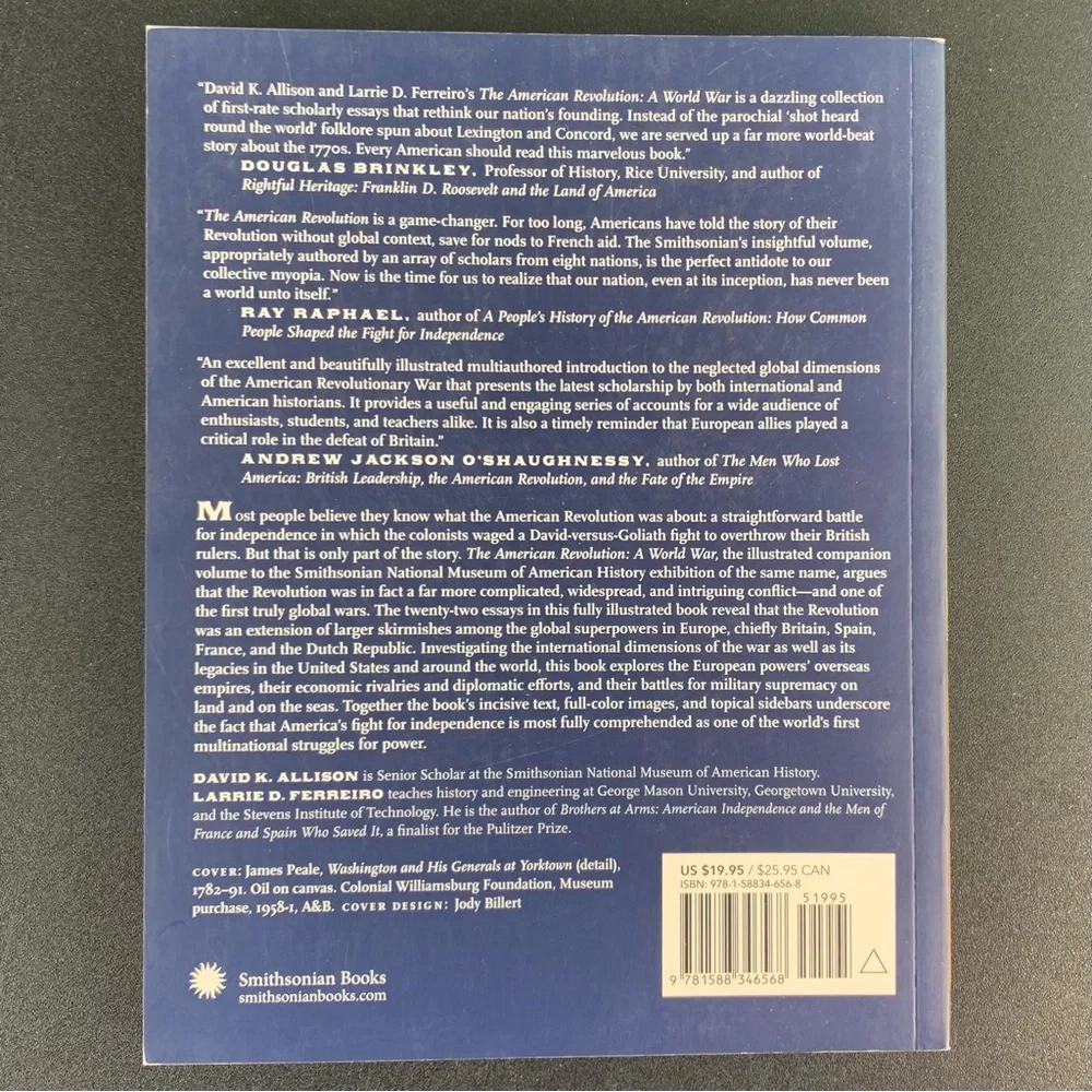 The American Revolution: A World War Edited by Allison & Ferreiro. 2018.